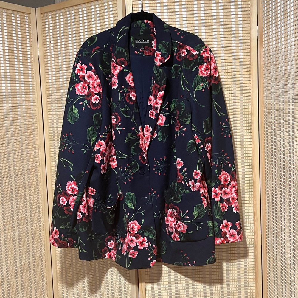 Bold Floral Blazer